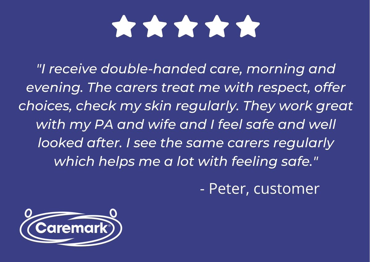 If you have enjoyed reading the reviews of our customers and would like to have the same impact on people's lives, please get in touch today.  #homecare #bromley #careers #jobs #teamblue #caremark
