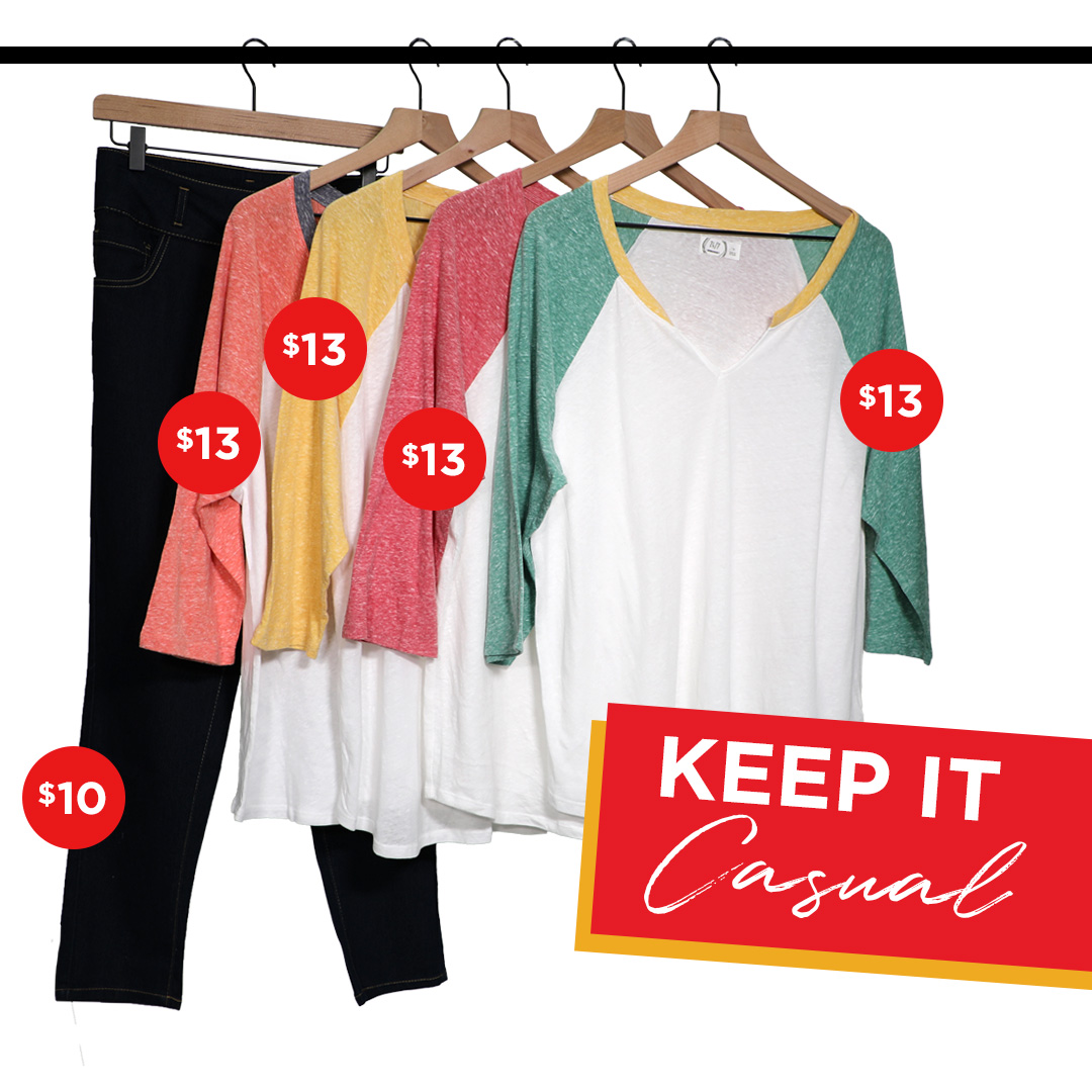 LabelShopper's tweet photo. Snag your new favorites from Label Shopper today! A pair of casual black slacks and a white tee with a colorful twist will never go out of style. 🛍️

#labelshopper #curvy #plusfashion https://t.co/wfPdYpMNdN