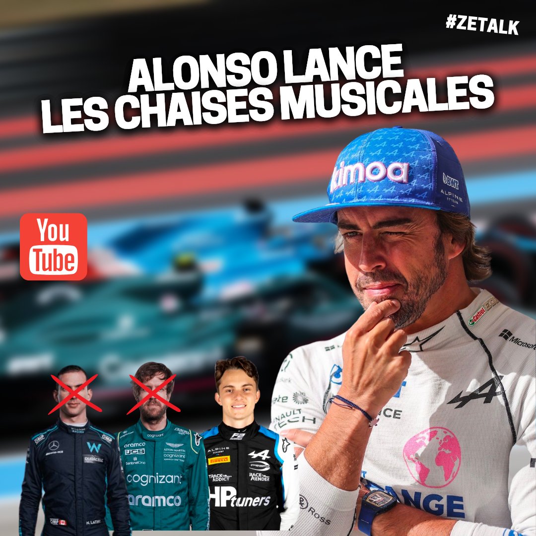 ZoneMixte_fra's tweet photo. Le départ de Fernando Alonso chez Aston Martin lance la chasse aux baquets de F1. On en parle !
📽️ https://t.co/fbSI9op9Dz

#piastri #alsonso #ricciardo #aston #alpine https://t.co/SuDk75R9d8