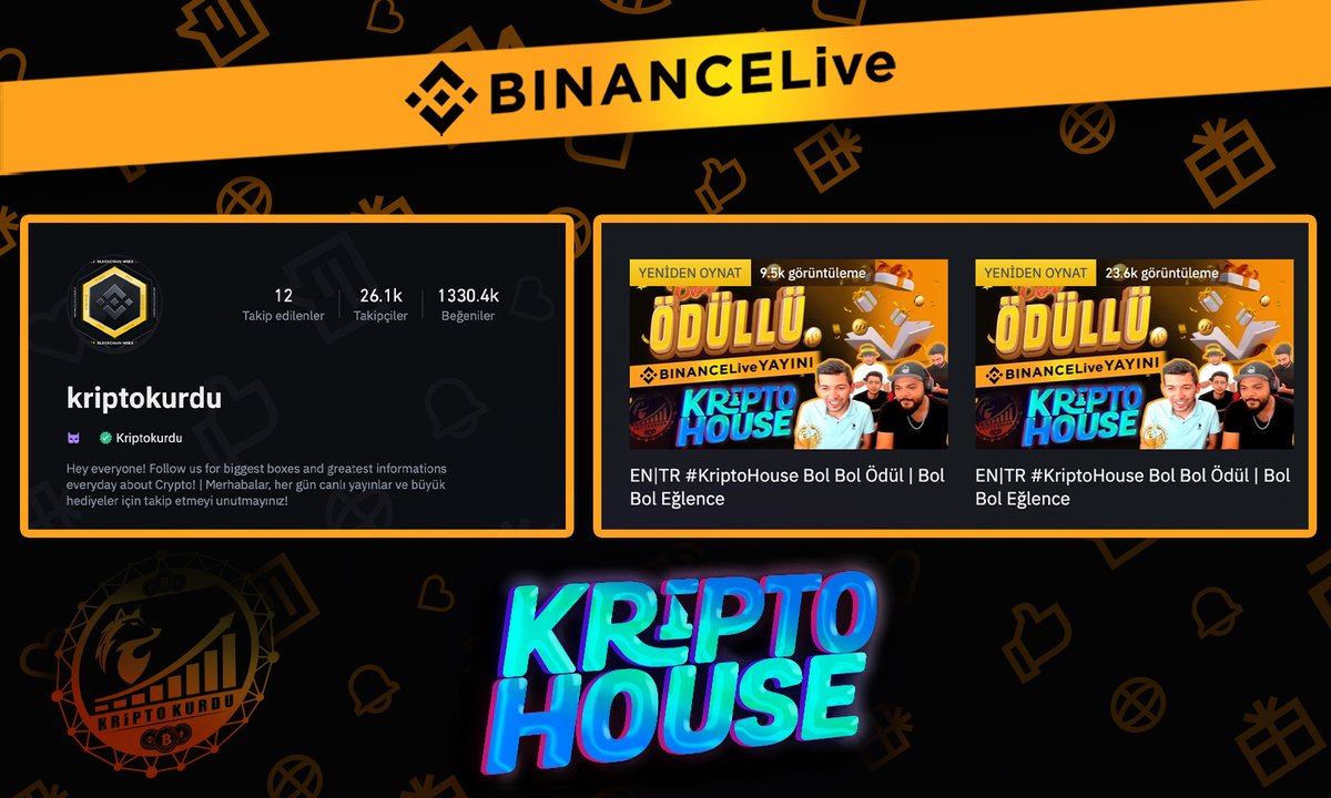 kriptokurduu's tweet photo. #KriptoHouse konseptiyle BinanceLive'da canlı yayınlarımız gün geçtikçe daha fazla kripto severlere ulaşıyor ve
dün akşam ödül rekoru kırdık!🥳
Hesabımız Verified aldı ve artık onaylı hesap olarak yayınlarımız son hızıyla devam edecek! 🎉
🤑
🔗 https://t.co/MG5PG0D1bv https://t.co/hawVhLLtge
