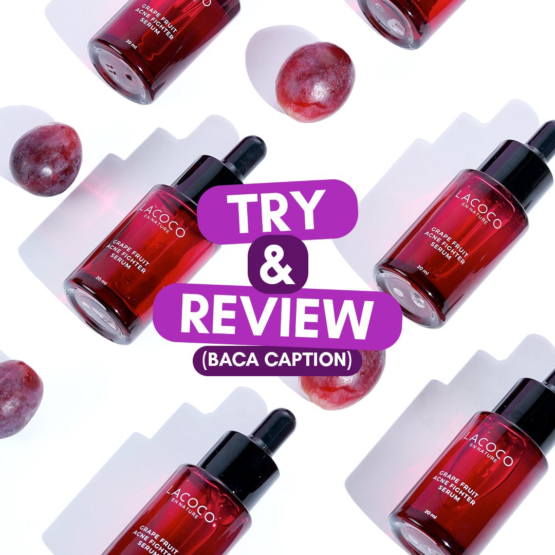 lacoco_id's tweet photo. 🎁 TRY &amp; REVIEW LACOCO GRAPE FRUIT ACNE FIGHTER SERUM 🎁

✨ Khusus followers @lacoco_id 
✨ 🔁+❤️ tweet ini
✨ Isi form pendaftaran di https://t.co/aKeu97JmGM
✨ Reply “Done, Lacoco”

Pastikan yang kamu isi sesuai yaa biar nanti Minco bisa hubungi kamu 📞
Good luck guys!🎁🛍🪄 https://t.co/hTGhsZG9F4