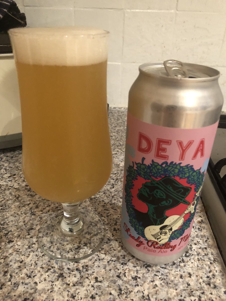 Anyone else had this,a great hazy pale ale from @deyabrewery  #steadyrollingman #craftale #supportlocal