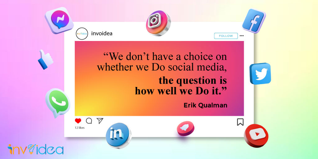 InvoideaTech's tweet photo. “We don't have a choice on whether we do social media, the question is how well we do it?” ― Erik Qualman
#socialmedia #socialmediamarketing #socialmediaoptimization #smm #marketing #digitalmarketing #onlinemarketing #Invoidea #InvoideaTechnologies #webdevelopment #seo #market https://t.co/eXyjRtftAa