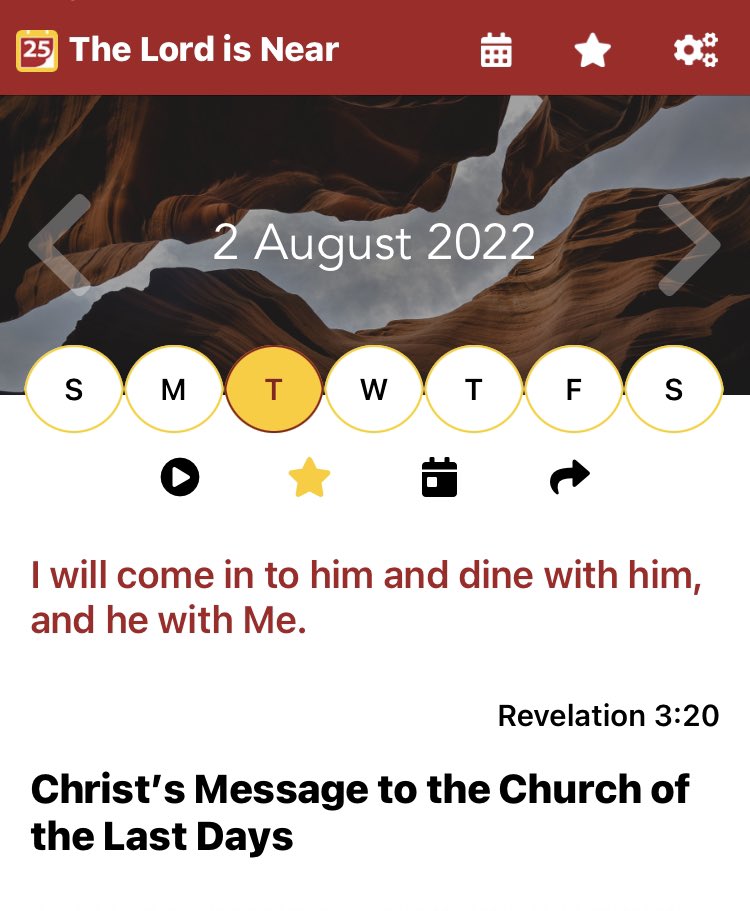 donnskenyonMC82's tweet photo. ✨”THE LORD IS NEAR”
 - a devotional for daily support in the life of faith. @wordsofthislife

🫓🔥🌽
“I will come in to him 
and dine with him,
and he with Me.”
     -Revelation 3:20

✨Christ's Message 
        to the Church 
      of the Last Days

#HamiltonSmith https://t.co/LaTQm6qs0J