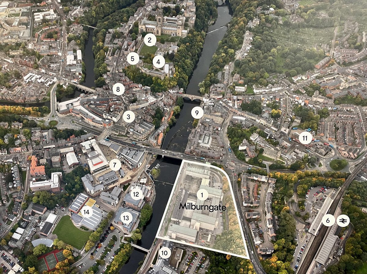 The <a href="/milburngate/">Milburngate</a> development in the heart of historic Durham looking spectacular today. 

This fantastic mixed used scheme on the riverfront will be home to a selection of great restaurants &amp; bars together with a hotel, office and residential space…all coming soon!