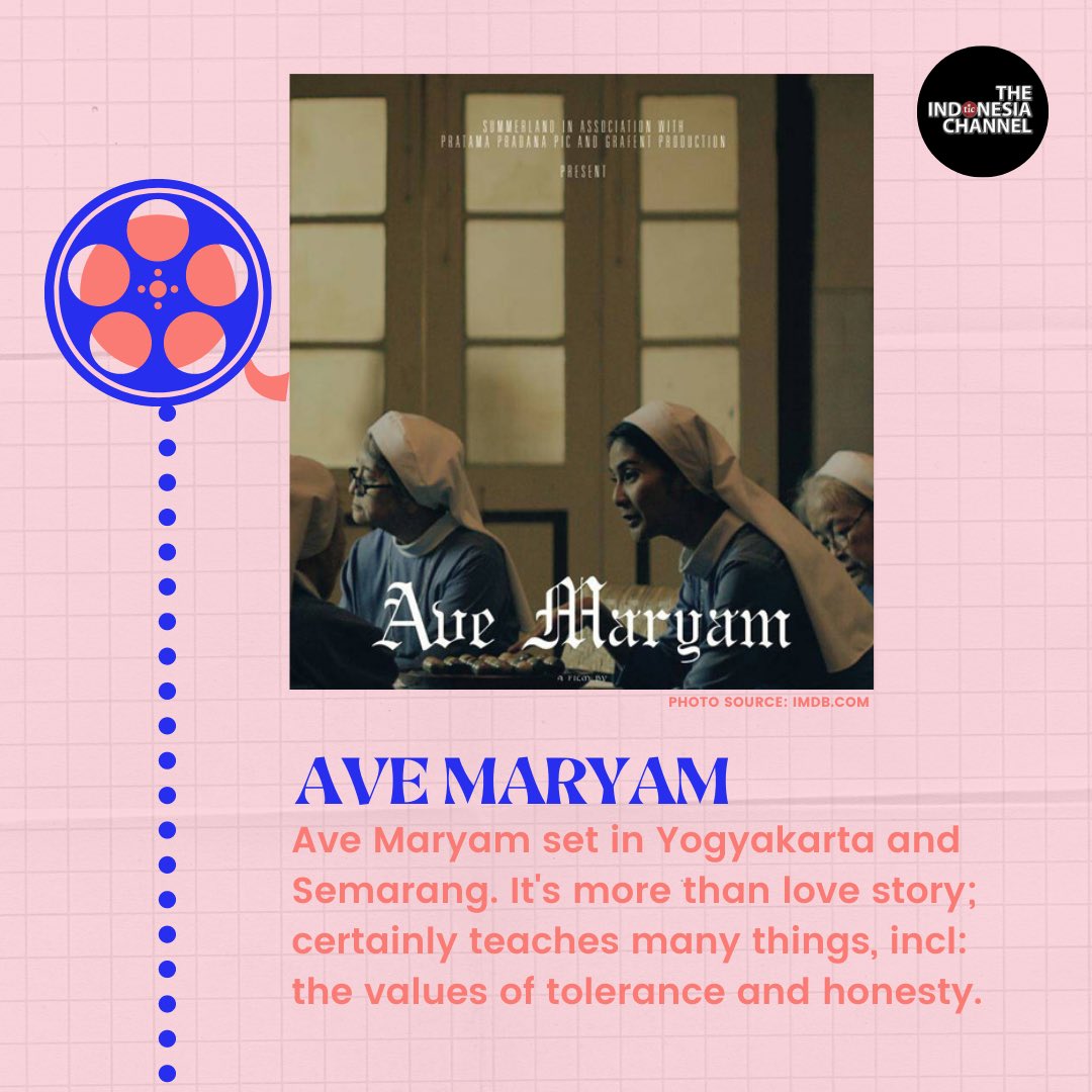 theindochannel's tweet photo. Ave Maryam is one of the most well-produced Indonesian romantic films. Not only is the story an unusual love story, the images produced can compete with foreign films.

Watch The Indonesia Channel to see more Indonesian movies. #theindonesiachannel #ticweb #indonesia https://t.co/Dsi9YmwEG1