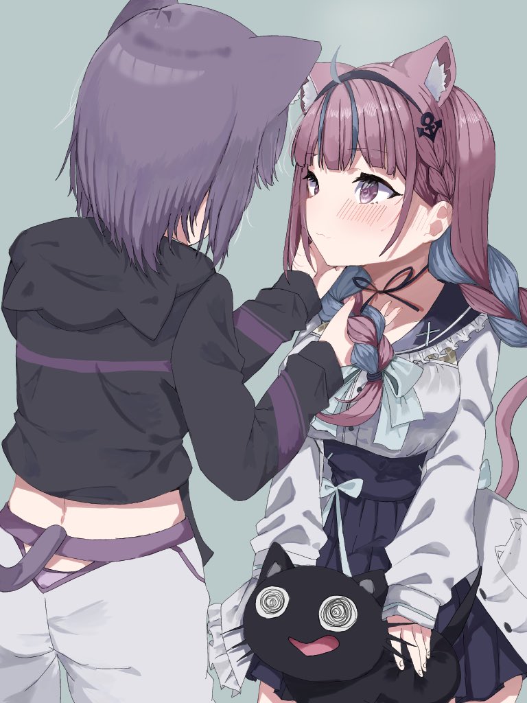 湊あくあ 「おかゆが近すぎて真っ赤になるあくたん#あくあーと#絵かゆ 」|izayoi YUのイラスト
