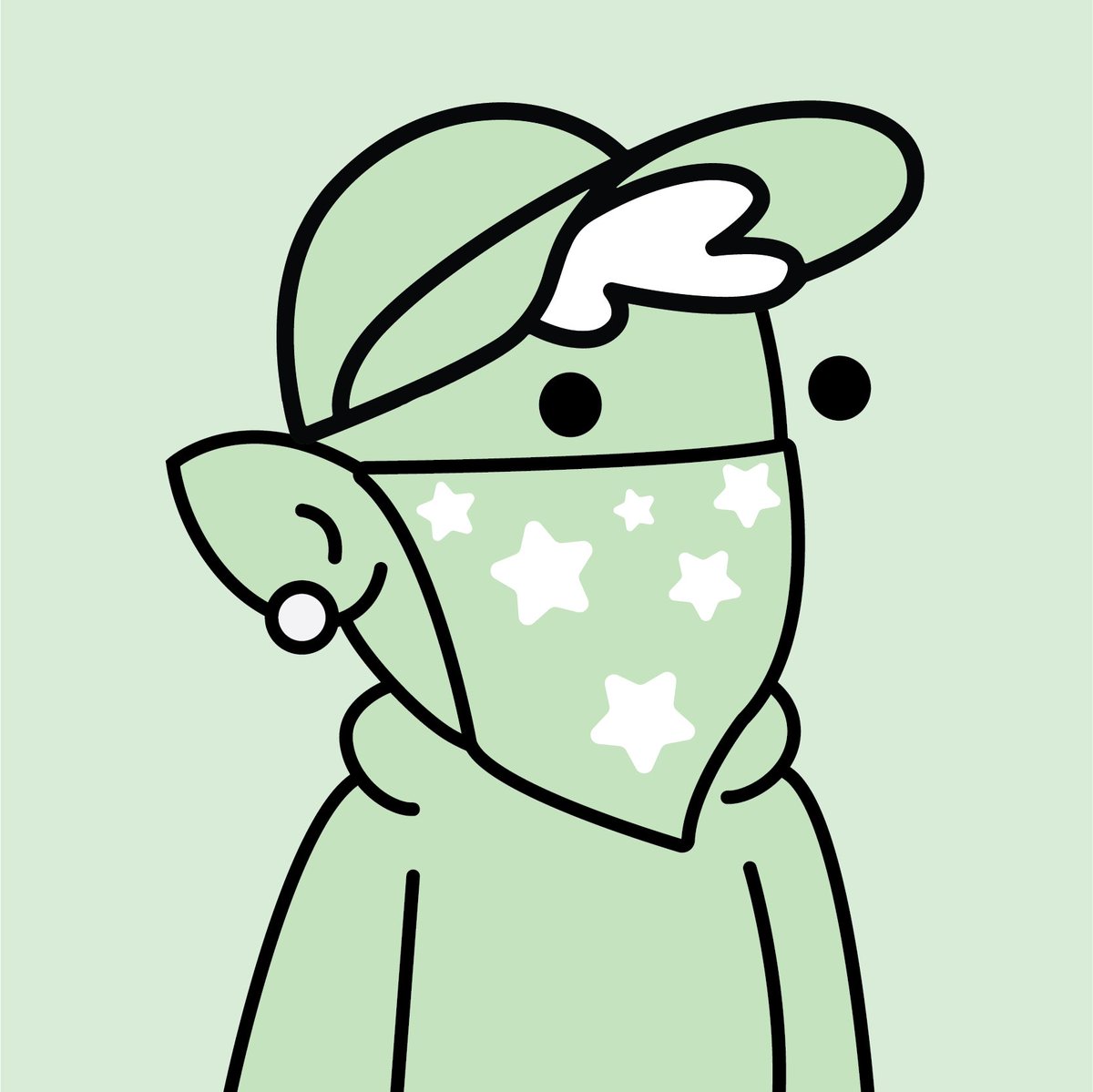 One of our green goblins! mint date is just around the corner, join our discord! 🍵 discord.gg/ydnNdAVc