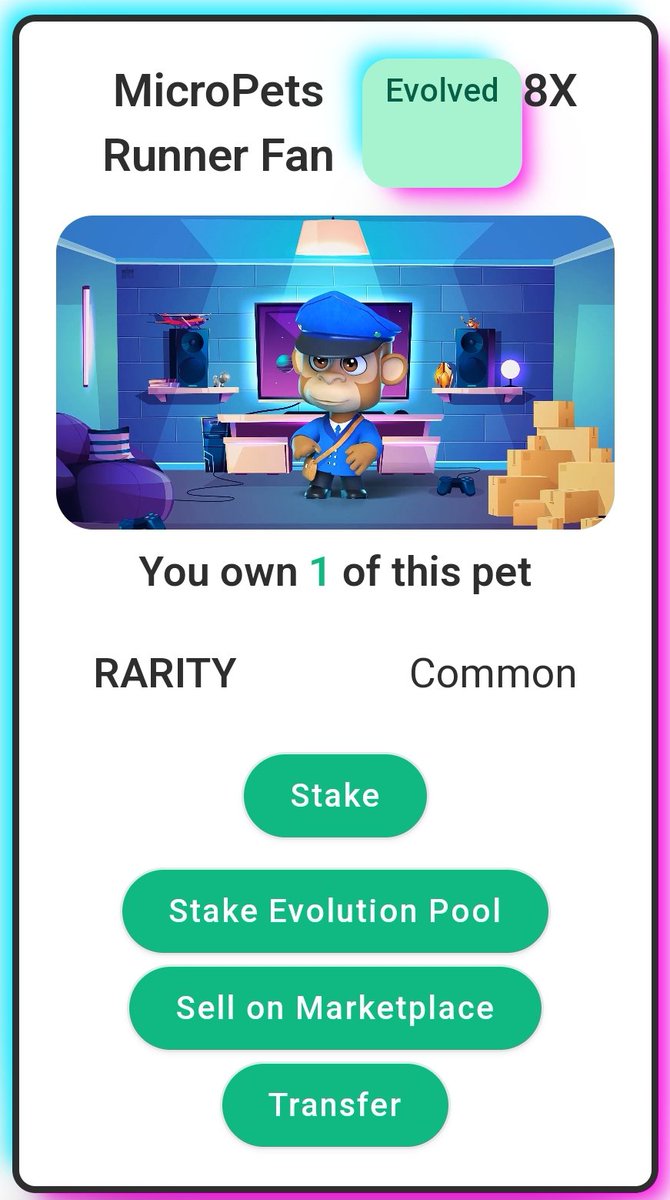 joyyieehh's tweet photo. Check this out!! 

I've got my price from #MicropetsBSC that runs as fast as lightning ⚡⚡. My Micropets Runnerfan 💜💜. Love it 💞

HAPPY TO BE PART OF THE COMMUNITY🥰
#MicroApes #MicroPets $PETS #MicroPetsRunner https://t.co/GG0PG7LzP2