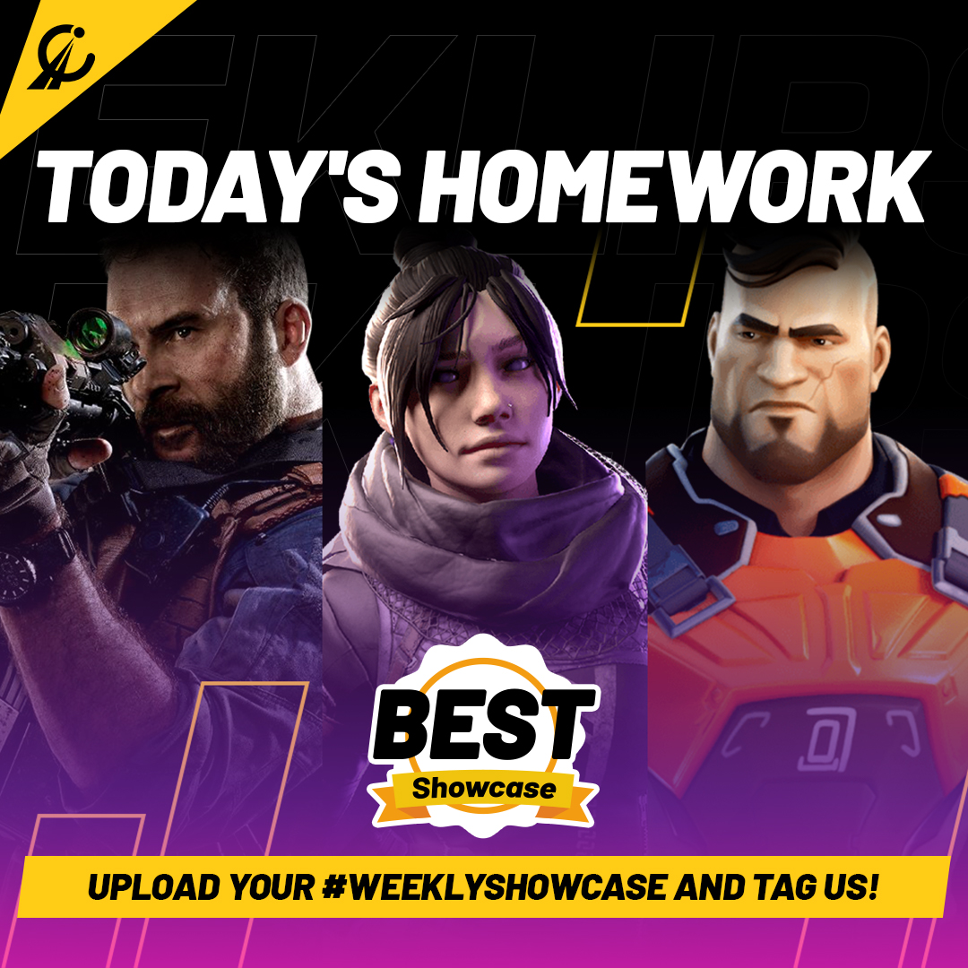 Eklipse_gg's tweet photo. homework ain't that bad when it's about the weekly showcase, innit?😏
show us your neat #WeeklyShowcase by Quote RT-ing this tweet so we can repost! #gamehighlights #weeklymontage #streaming #gamers #streaming #twitchstreamer https://t.co/LnGOvsC9Px