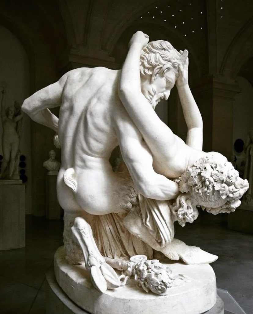 Assiko22's tweet photo. La sublime sculpture « Satyre et Bacchante », chef-d’œuvre de James Pradier, réalisé entre 1830 et 1834. 

Elle fut acquise en 1980 par le Musée du Louvre. 
(RF 3475 - Département des Sculptures du Moyen Age, de la Renaissance et des temps modernes) https://t.co/W1sY4iuDbR