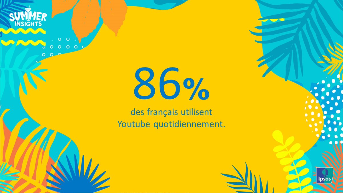 Ipsosbva's tweet photo. ☀#SummerInsights ► @Youtube est le réseau social le plus consulté des Français. 
💻La majorité des Français y a ses habitudes au quotidien selon une enquête d'Ipsos ➡️ https://t.co/SN9X6iPtfY