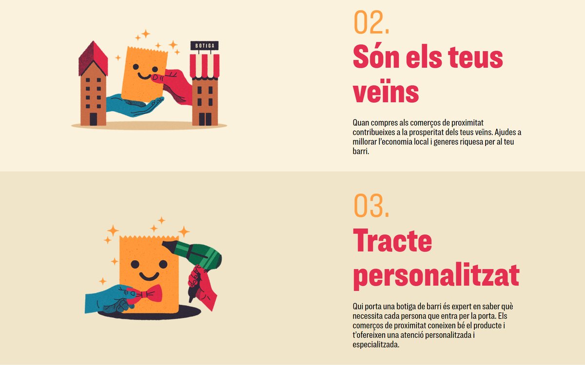 ccamcat's tweet photo. Raó 3️⃣ per comprar al comerç de proximitat

Qui porta una botiga de barri és expert en saber què necessita cada persona que entra per la porta. Els comerços de proximitat coneixen bé el producte i t’ofereixen una atenció personalitzada i especialitzada

https://t.co/kVCVhu5lgD https://t.co/9R9qMKLXaS