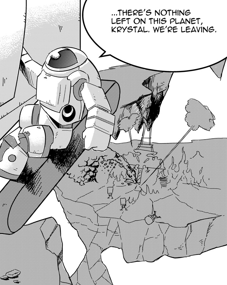 ProjectHelios3's tweet image. Pg. 9 of our #indiecomic/#webcomic! I had fun drawing this #illustration. I tried to imagine what a destroyed planet would look like. I'm really happy with this piece.
 #projecthelios #mangastyle #manga #comics

Like what you see? Join our #scifi adventure here at @projecthelios3