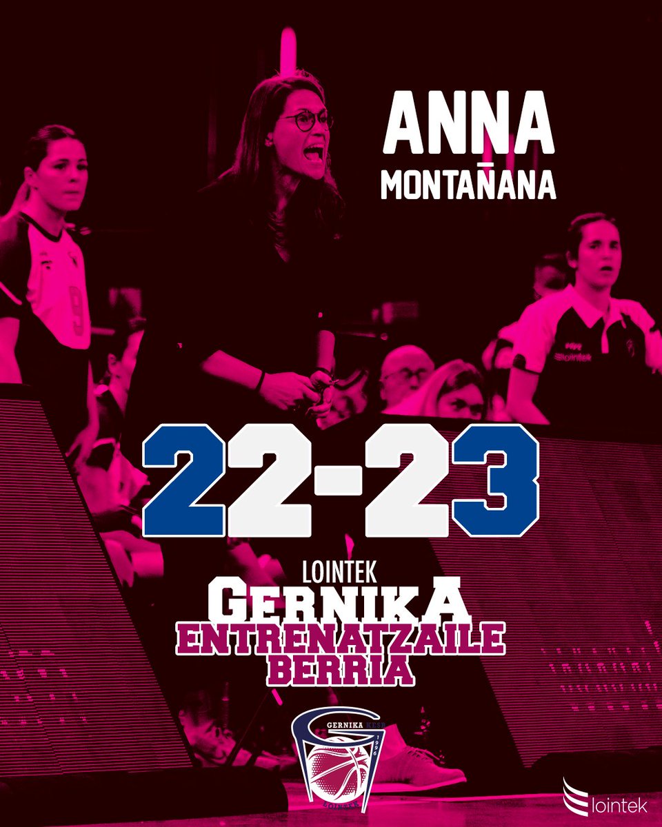 GKesb's tweet photo. 🔒 Anna Montañana gutariko bat 🔒

@AnnaMontanana coge el timón del Lointek Gernika Bizkaia 2022/2023

📲 https://t.co/KsSweSG421

#GutarikoBat 💜 https://t.co/HQomh1kdmk