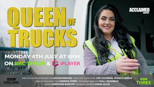 wlv_alumni's tweet photo. Great to see @wlv_uni Marketing &amp; Media alumnus Che Chumber's production company air their first commissioned show on TV recently. Queen of Trucks can be viewed on BBC iPlayer #WLVGrad 

https://t.co/Pw4oYLJUis https://t.co/fVrKvIbfDE