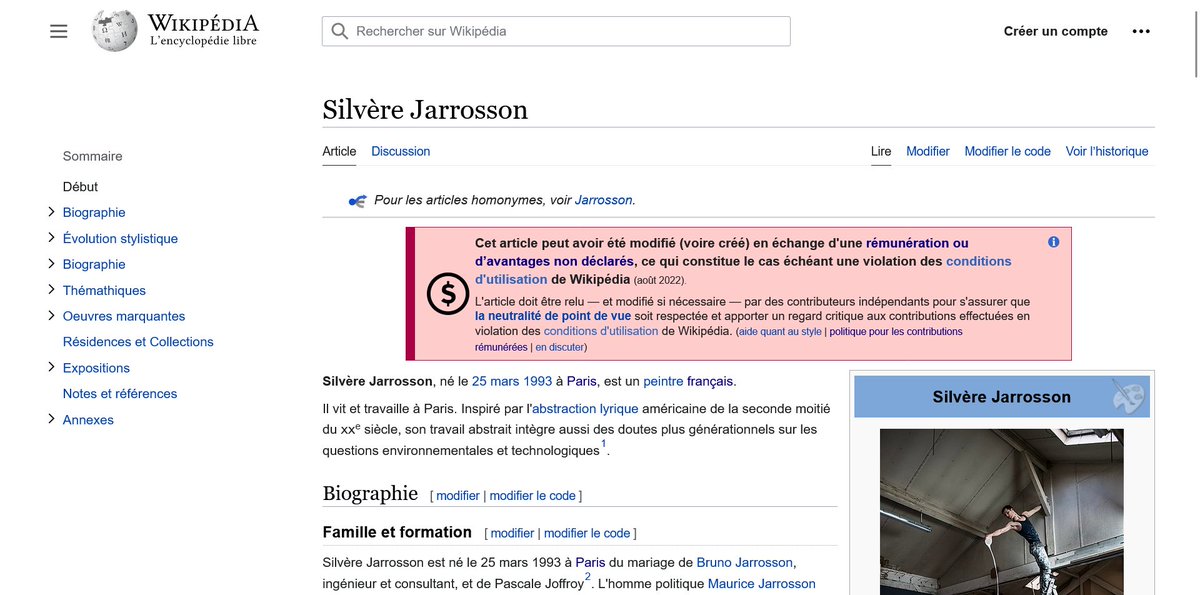 Pyb75's tweet photo. Prospects des agences de e-réputation sur @wikipedia_fr, réfléchissez avant de faire appel à leurs services. D'une part vous détruisez un bien commun. D'autre part, vous payez et prenez tous les risques, alors que ces agences restent dans l'ombre. #CommunNumerique https://t.co/8K4nBISPdO
