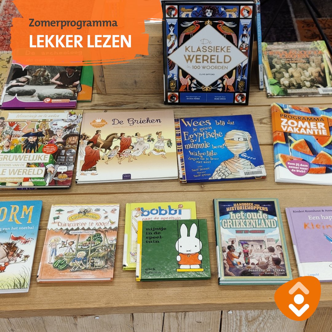 bibliotheekhp's tweet photo. In de #zomervakantie hoef je je niet te vervelen. Bij ons leen je de leukste, spannendste en meest avontuurlijke #boeken! Maar er is ook genoeg te beleven in onze bibliotheken. Kom jij ook langs? Bekijk ons #zomerprogramma: https://t.co/cmYo3XzEdv https://t.co/TKPMbdPjvU