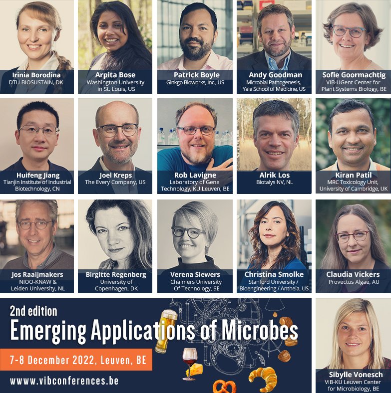 ✏️🗓️Save the date for the #VIBConf #Microbes22: 7-8 December 2022 in picturesque Leuven! Find out more about the program of the 2nd edition here: bit.ly/3ORMmvk #climatechange #synbio #microorganisms #biomaterials #microbiology #microbes