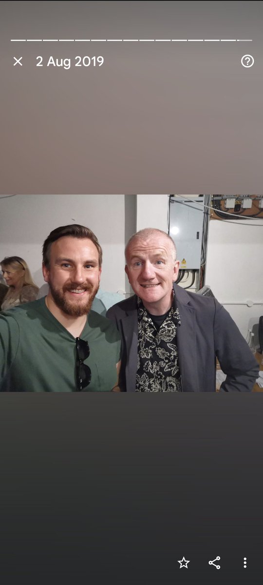randymilkman1's tweet photo. 3 years ago in the Devenish me and @Paulmcd61200744 gate crashed the green room of the stand up show and met the heavyweights of NI comedy. Absolutely brilliant show. They didn't even ask us why were in the green room @JakeOKane #timmcgarry https://t.co/p65ThxFyB7