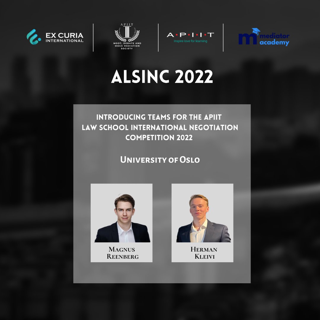 MDMMS_APIIT's tweet photo. APIIT Law School International Negotiation Competition 2022  

Introducing the University Teams!  

#ALSINC2022 #APIIT #negotiationskills #teams https://t.co/74gKCgb27G https://t.co/4IovFm7yu8