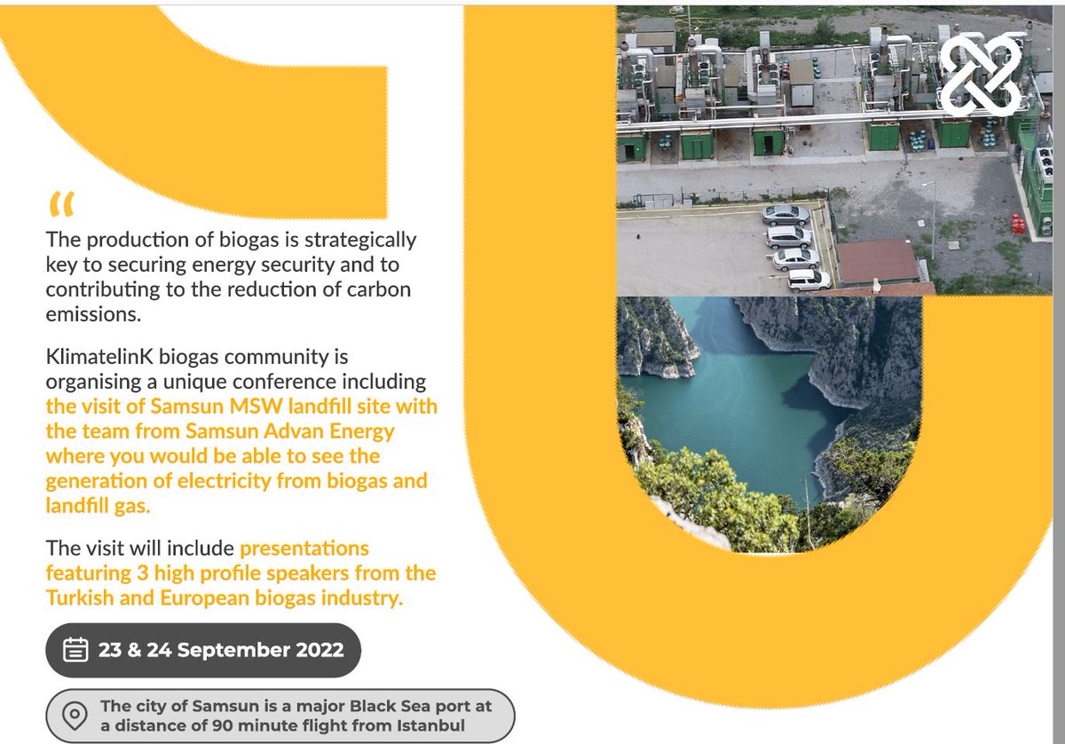 klimatelink's tweet photo. @GIEBrussels @ENGIEgroup @Storengy @European_Biogas We would like to invite Maria to speak at the biogas event we organise as @European_Biogas' members in Turkey on Sept 23rd. Please contat anne-france.kennedy@klimatelink.com 
' https://t.co/4eUpV2zotn