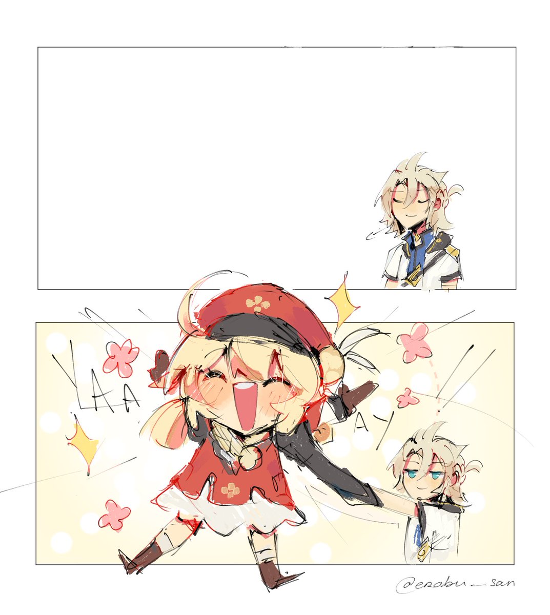Erabu_san's tweet photo. Who is the cutest ??🤨#GenshinImpact https://t.co/CPWs98uxFC