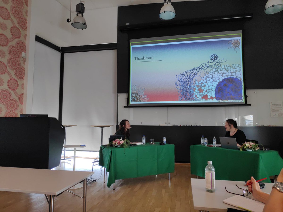 myCerezo's tweet photo. Discussing science with my opponent Prof Cathy Merry @Merrylabnotts was a gift, and I extend my gratitude to the scientific committee for insightful questions: Yvonne Ceder, @hammarlund_emma and @SusanneGab. Hurrah for a stage full of women! https://t.co/scaw3xWBve