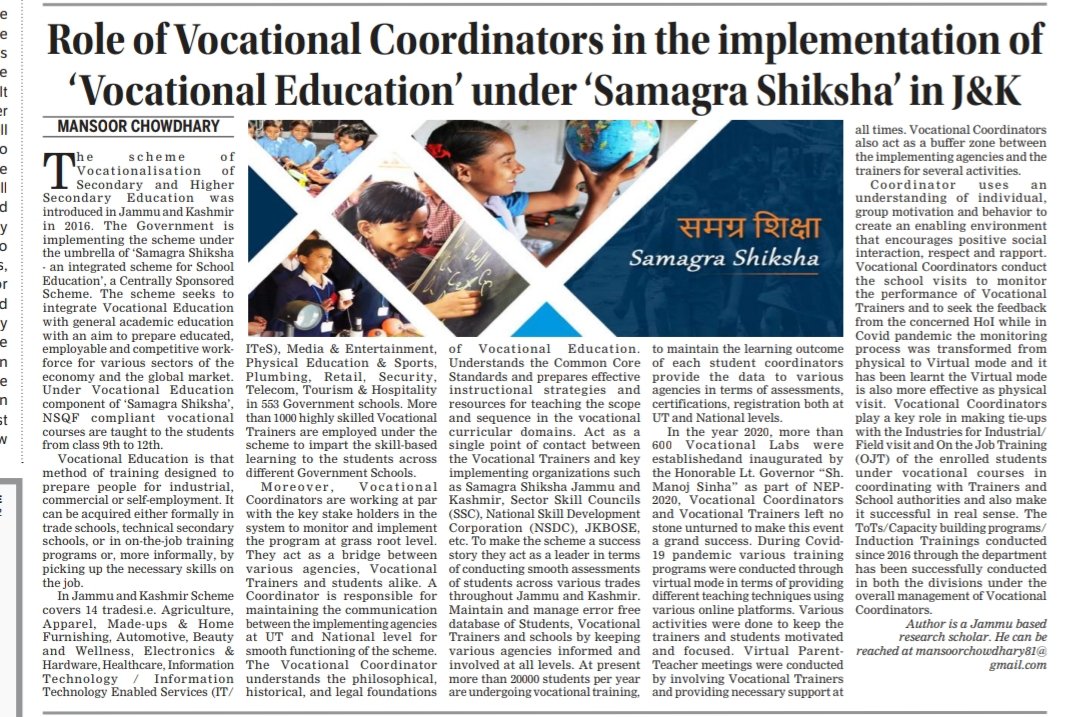 Vocational Coordinators’ Forum, J&K tweet media