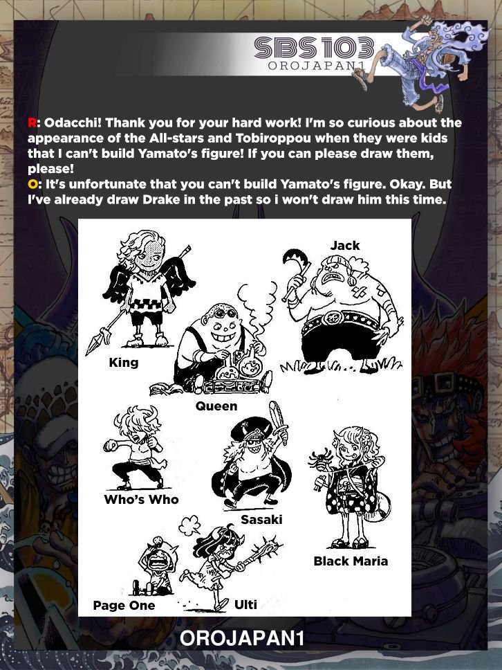 SBS] One Piece Volume 107 SBS Leaks : r/Piratefolk