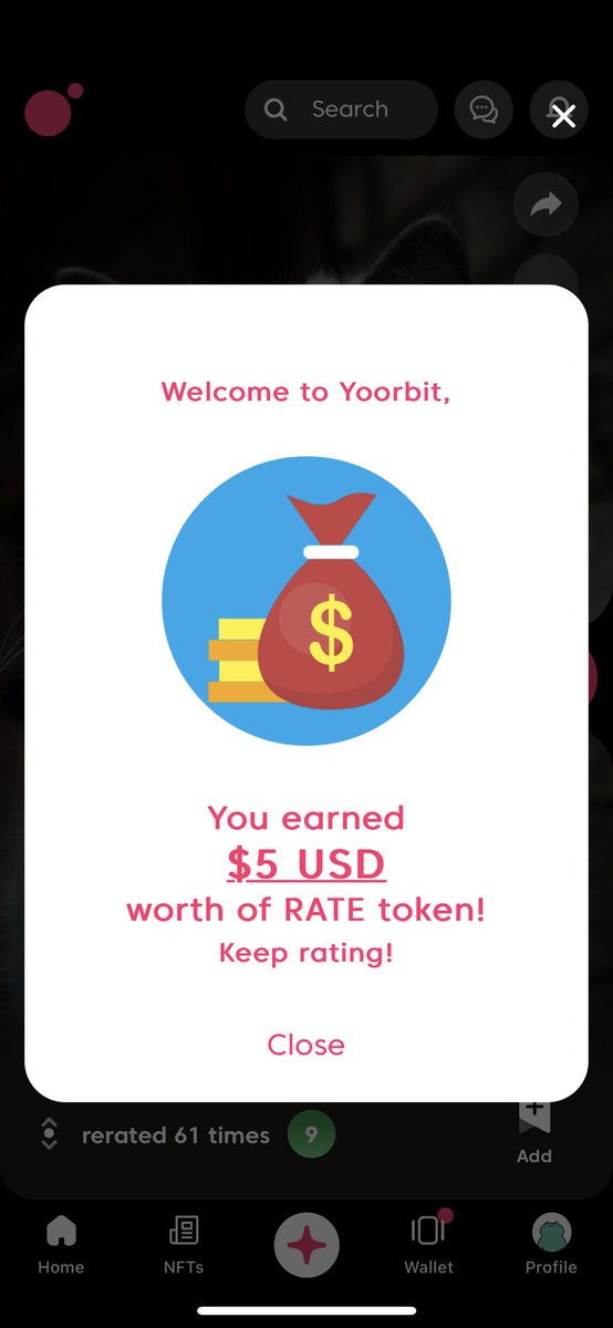 ibcig's tweet photo. Just downloaded the app called Yoorbit which is the 1st project with the concept of “Rate-To-Earn”. User can earn $RATE token just by rating pictures,movies,song,place &amp; link. Soon,@yoorbitapp token will be available to trade.I guess it’s best to accumulate it now through the app https://t.co/DZvvuhvRoG