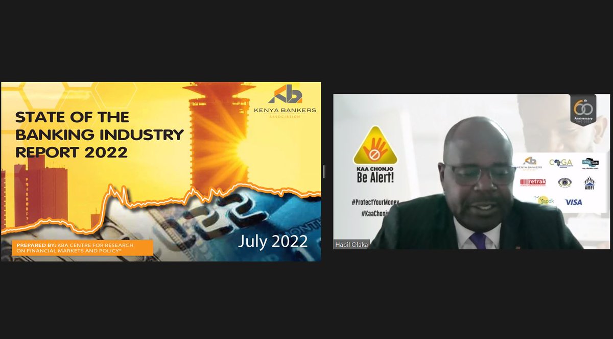 KenyaBankers's tweet photo. @HabilOlaka: The banking sector depicted unprecedented resilience to post strong and adequate liquidity and sufficient capital positions that allowed it to support other sectors with significant loan restructures and continued loan extension. #StateofBanking https://t.co/kWo82XNr9N