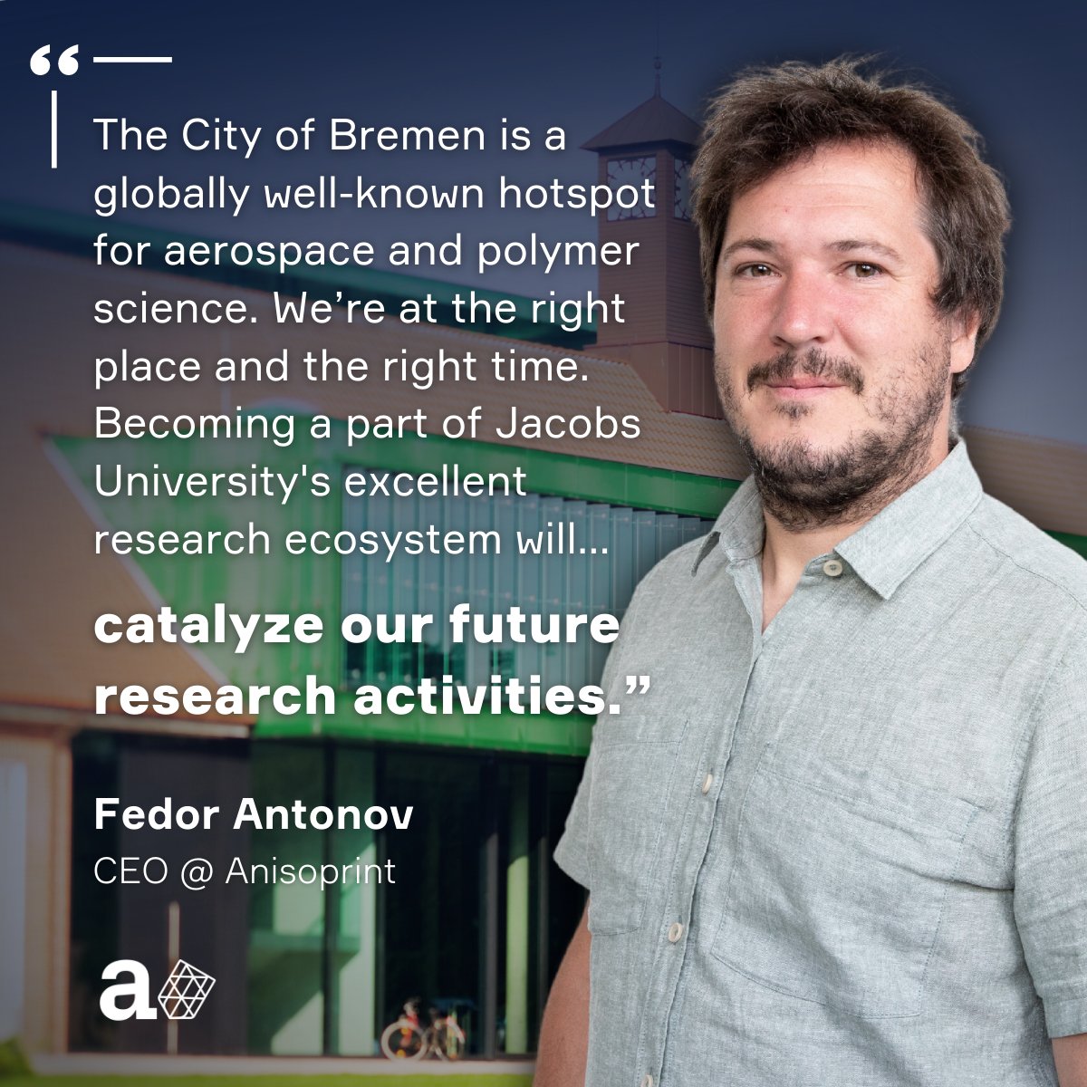 #ICYMI: Last week we announced an interesting #partnership with #Bremen-based University <a href="/jacobs_bremen/">Jacobs University</a> to build an on-campus #composite #3Dprinting ecosystem. anisoprint.com/blog/anisoprin…