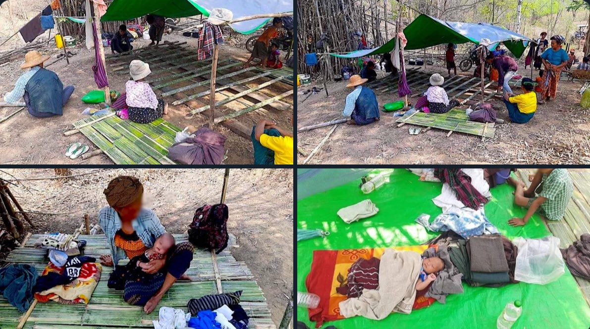 Over 850,000 people have been displaced since the 2021 coup in Myanmar, according to the July 31 report of the UN Office for the Coordination of Humanitarian Affairs.   #OurGovernmentNUG #2022Aug2Coup #WhatsHappeningInMyanmar