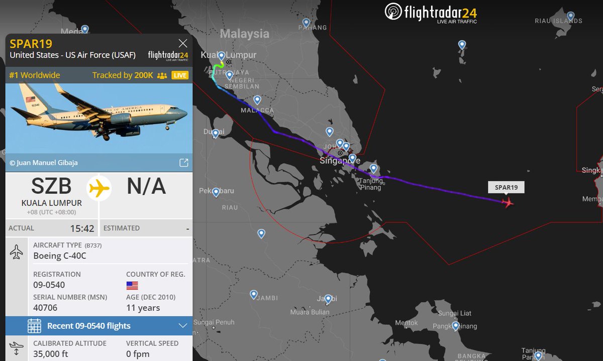 200k people are currently tracking #SPAR19 live!

flightradar24.com/SPAR19/2ce4f83f

We don't have any information about the destination.