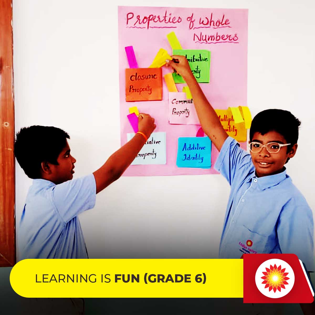 indusvalleyIS's tweet photo. Natural Numbers along with zero are whole numbers. For that purpose, Grade 6 conducted a math activity on properties of whole numbers.
Visit Here : https://t.co/hGoQqXihKo
#IVIS #NaturalNumbers #zero #WholeNumbers #Grade6 #LearningFun #MathActivity #Activity #Students #Property https://t.co/wbZx06yZn3