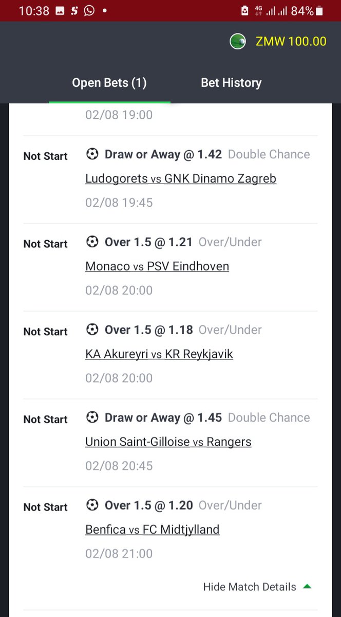 MrOmbanga's tweet photo. @SportyBet 🇿🇲 Code 748F8D
17 Odds
First game 11 30
@PunterNationZed @onecarson @betmafiazm https://t.co/Zf8EWVCvbP