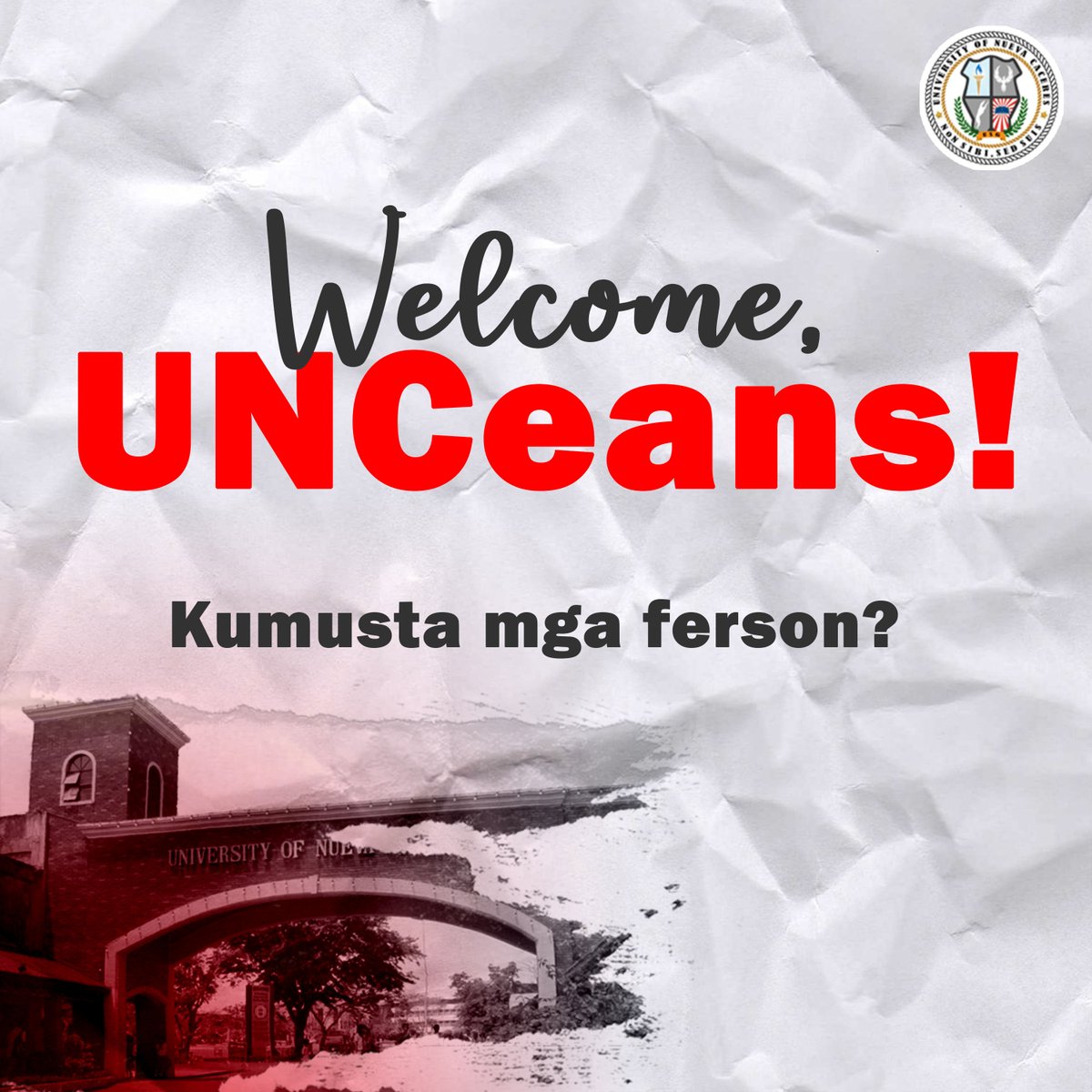 USGUNC's tweet photo. KUMUSTA ANG START NG CLASS MO? 
The University Student Government warmly welcomes you, UNCeans! We are more than glad to see you with the blazing passion to pursue your academic saga for school year 2022-2023.
#WelcomeUNCeans
#FreshStartAugust
#LavarnLang
#AlwaysfortheGreaterGood https://t.co/pKvFdKZXEr