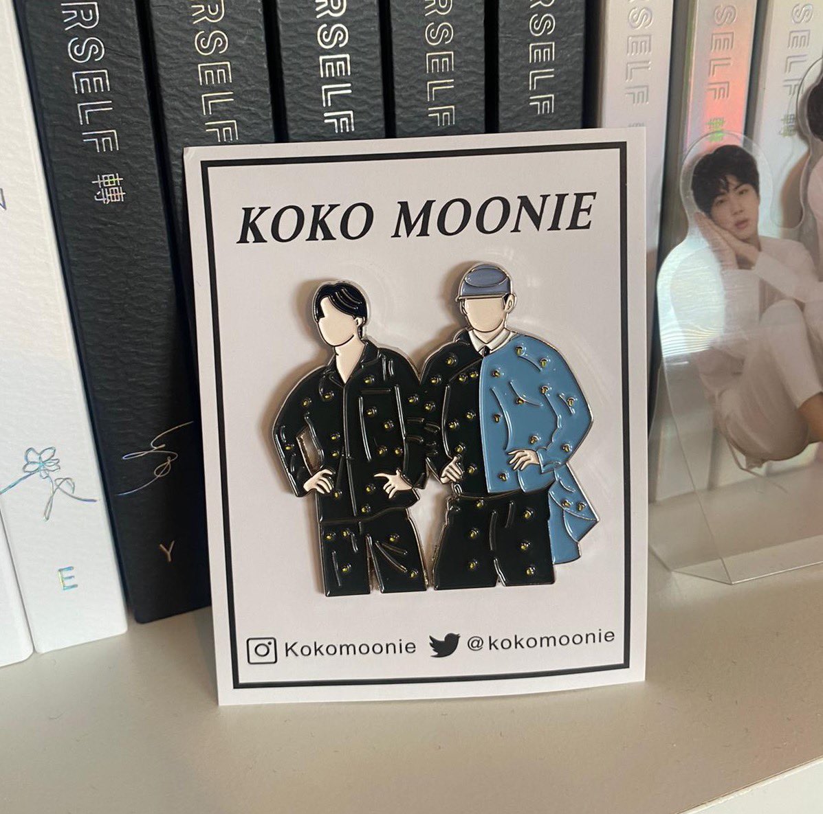 kokomoonie's tweet photo. NOW available in store 🙌🏽💜

#BTSARMY #BTSPins #Vmin #AgustD https://t.co/fLxaq8Ku4A