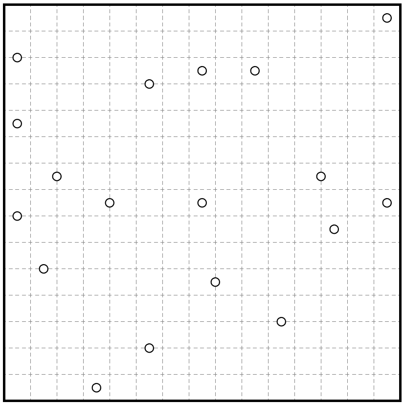 Nuri-Uzu

Shade some cells such that each group of orthogonally connected shaded cells contains exactly one circle and has 180° rotational symmetry around it. No 2x2 area may be entirely shaded or unshaded.

pzprxs.vercel.app/p?nuriuzu/15/1…