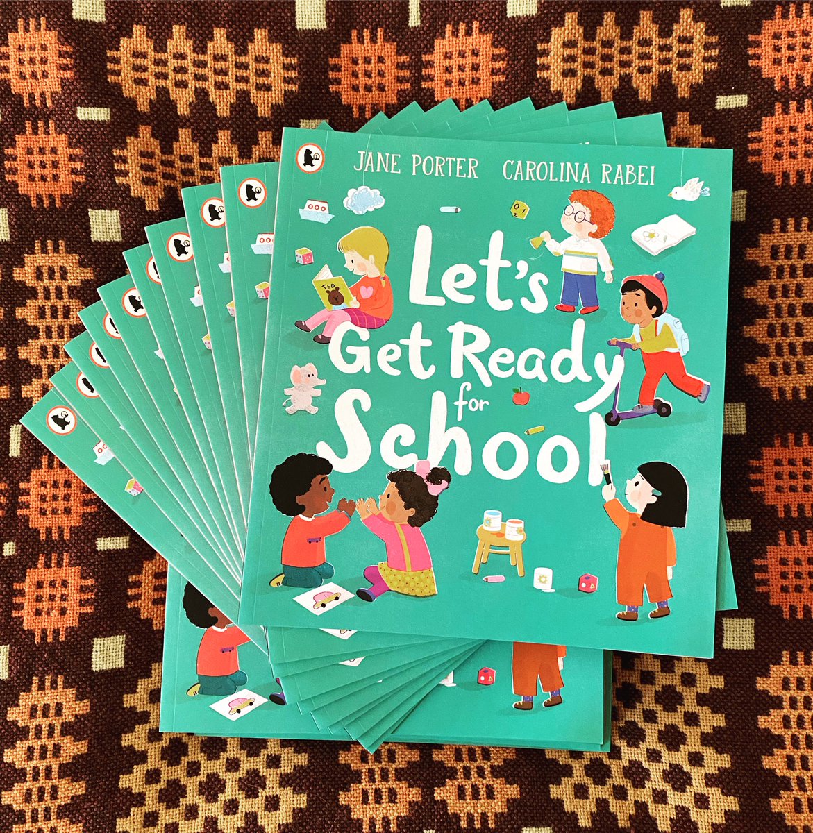 Here’s a nice stack of paperbacks from @BIGPictureBooks - #LetsGetReadyForSchool by me and @CarolinaRabei is out in paperback this Thursday - perfect timing for all the 4-year-olds in your life!