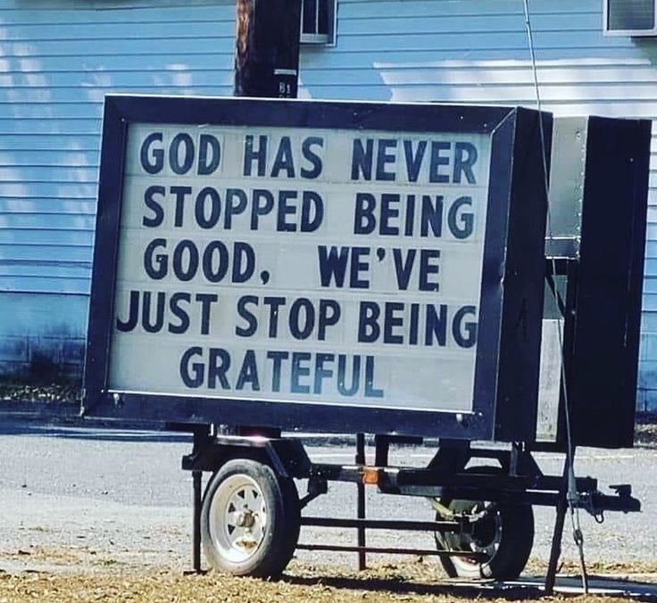 We don't worship God because life is good. We worship God because....
                 GOD IS GOOD