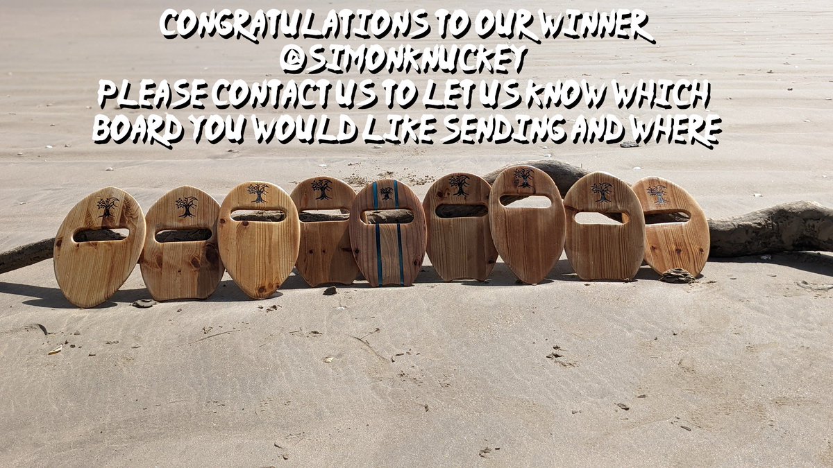driftandfounduk's tweet photo. CONGRATULATIONS TO OUR WINNER
@SIMONKNUCKEY
PLEASE CONTACT US TO LET US KNOW WHICH
BOARD YOU WOULD LIKE SENDING AND WHERE
#driftandfounduk #businessinfocus #handplanes #paipo #bodyboard #surfing #fringesurfing #resincraft #reclaimedwood #recycledmaterials #saynotofoam https://t.co/1VLCGcN2fo