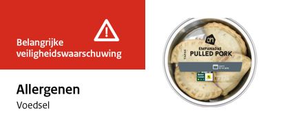 Update van Veiligheidswaarschuwing AH Empanadas pulled pork: waarschuwing geldt ook voor empanadas met houdbaarheidsdatum 05-08-2022. Allergenen staan niet vermeld op de verpakking. #ei #melk #lactose #voedselallergie ah.nl/mededeling#AH-…