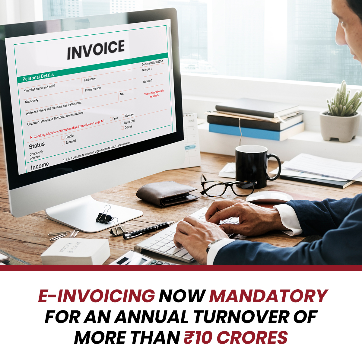 LegalWiz_in's tweet photo. The centre has made E-invoicing mandatory for businesses with an annual turnover of more than ₹10 crores w.e.f October 1. Currently, E-invoicing is mandatory for businesses with yearly revenue of more than ₹20 crores.
#GSTUpdate #GST #LatestGSTUpdate #Einvoicing #Taxes #GSTNews https://t.co/MdMMSHEX6R