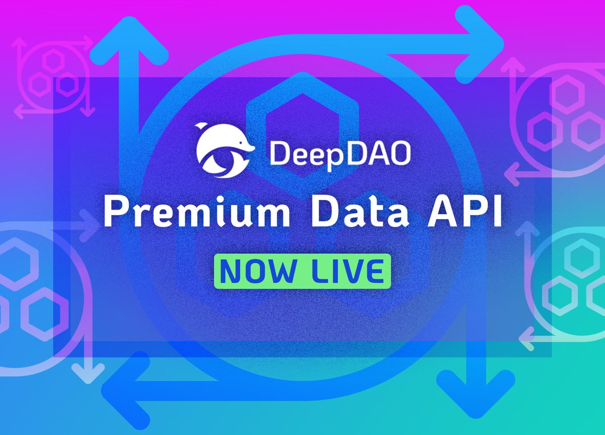 DeepDAO_io's tweet photo. For over2⃣years, DeepDAO has been a passionate observer of DAOs. We collected enormous amounts of data from all over the ecosystem, and today we celebrate it: 

Our Data API v1 is live! Check out the plans at https://t.co/FAR37rRgf5

1/3 https://t.co/mYVeyaalcP