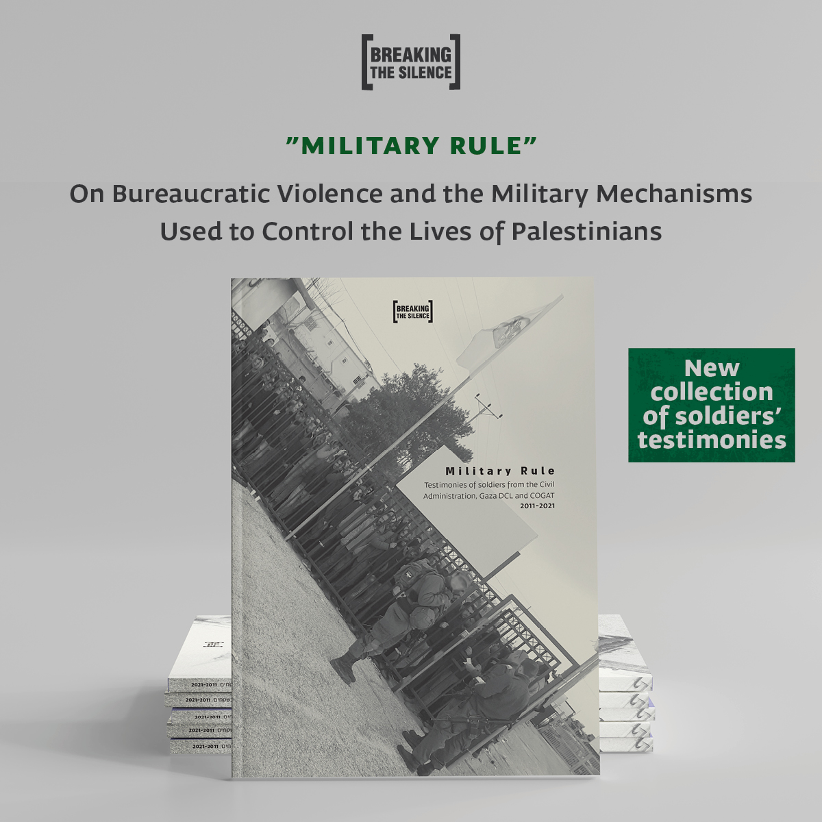 JUST DROPPED:
Our latest testimony booklet—"MILITARY RULE"

Dozens of veterans of the Civil Administration, Gaza DCL and COGAT—which manage day-to-day life in the oPt—testify about the bureaucratic violence these units are responsible for.

Read it here bit.ly/3OK5L13
🧵