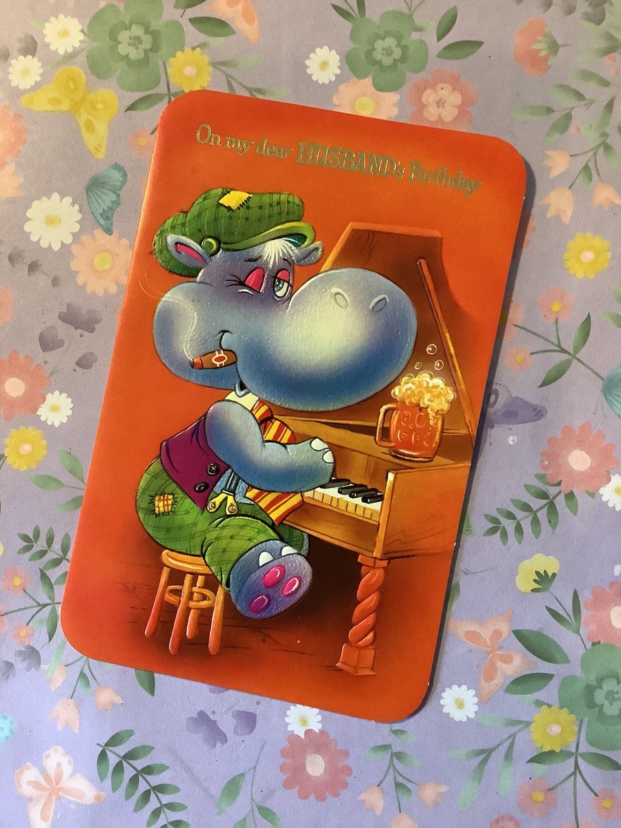 WatsonsVintage's tweet photo. These ADORABLE Kitsch Cards are just £3.50 each in my #etsyshop : RARE Vintage/Retro Circa 1970s 'On My Dear Husband's Birthday' Card - Cute Hippo Piano Player Design -Retro/Beer Loving Husband
#CuteVerse https://t.co/qBvYIH1a4o #Rare #Vintage #HusbandBirthdayCard #HippoDesign https://t.co/andbl4lZ4t