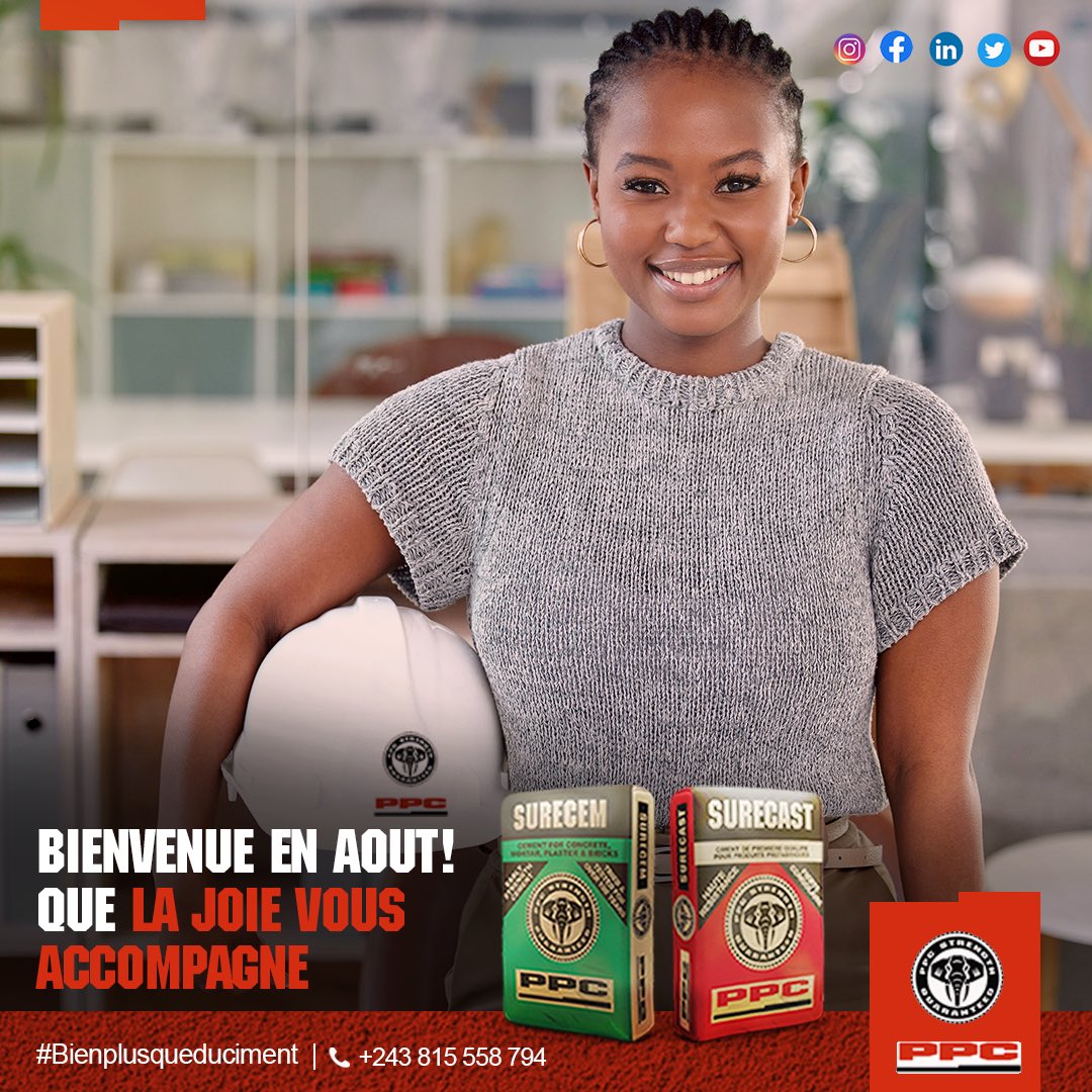 PpcProduits's tweet photo. Que joie et succès soient votre partage durant tout ce mois d'Août !
#Aout #BienvenueEnAout #PPCRDC #MoisDaout https://t.co/wB6u0bbAvM