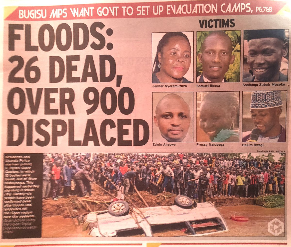 ____Okello's tweet photo. We need to fight hard so that we reclaim our country . 36years of brutal Museveni’s misrule ! They dont care about the people
Prayers to these people🙏🏿
#ResistTheDynasty
#Mbalefloods
#KaramojaIsbleeding https://t.co/tRaSvnDoh6